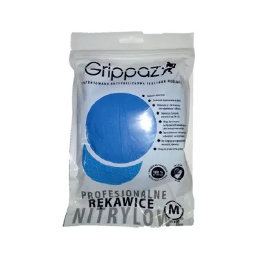 R�kawiczki nitrylowe niebieskie / ��te rozmiar M 10szt/opak