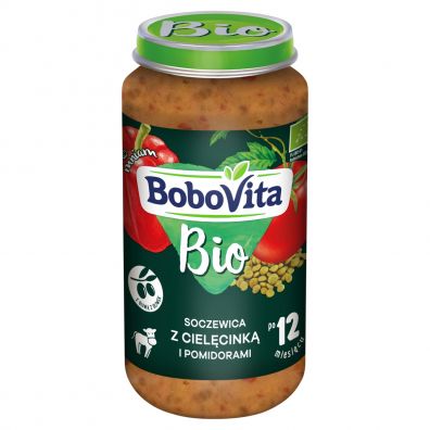 BoboVita Soczewica z cielcink i pomidorami po 12. miesicu 250 g Bio