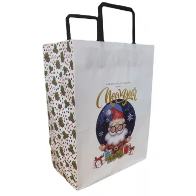 Fresh Torebka bia�a KRAFT 250x345x150 �wi�ta Miko�aj