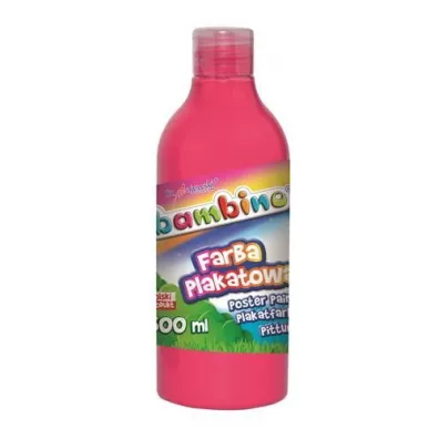 St. Majewski Farba plakatowa w butelce Bambino r�owa 500ml