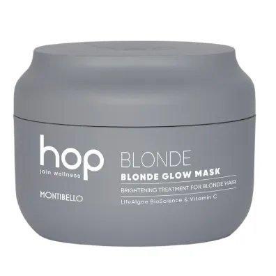 Montibello HOP Blonde Glow maska roz�wietlaj�ca neutralizuj�ca refleksy do w�os�w blond i rozja�nianych 200 ml