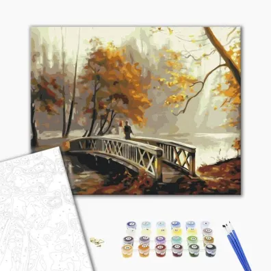 Brushme Malowanie po numerach - Jesienna Mg�a 40x50cm