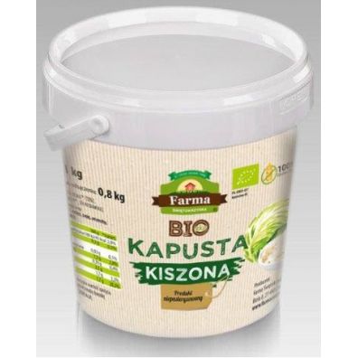 Farma witokrzyska Kapusta kiszona bezglutenowa (wiaderko) 1 kg Bio