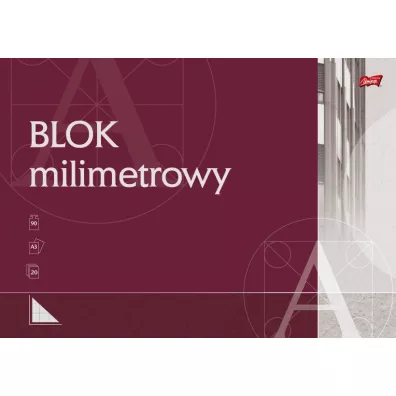 St. Majewski Blok milimetrowy A3 20 kartek