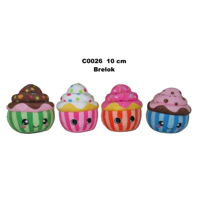 Sun-Day BRELOK PLUSZ MUFFIN 10CM 4KOL SA