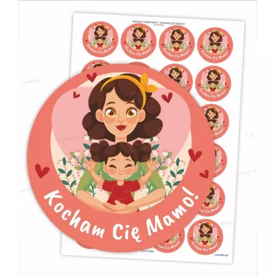 LearnHow Naklejki kocham Ci� mamo!