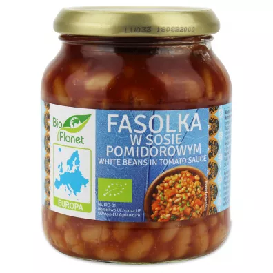 Bio Planet Fasolka w sosie pomidorowym 360 g Bio