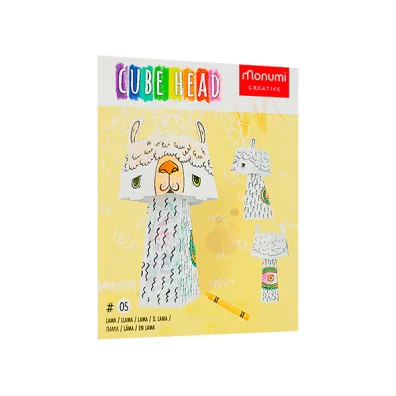 Kolorowanka CubeHead 3D, "Lama", Normal