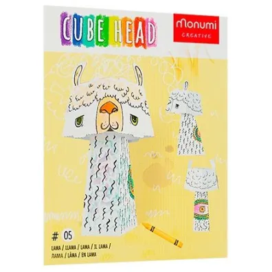 Kolorowanka CubeHead 3D, "Lama", Normal