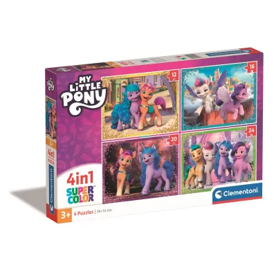 Puzzle 4w1 - SuperColor. My Little Pony (12+16+20+24 el.) Clementoni