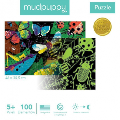 Puzzle wiecce w ciemnoci Insekty 5+ Mudpuppy