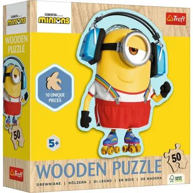 Puzzle konturowe 50 el. Szalony Minionek Trefl