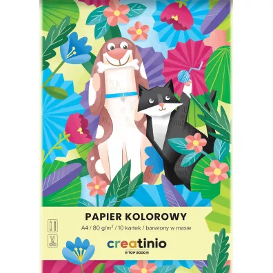 Top-2000 Papier kolorowy Creatinio A4 10 kartek