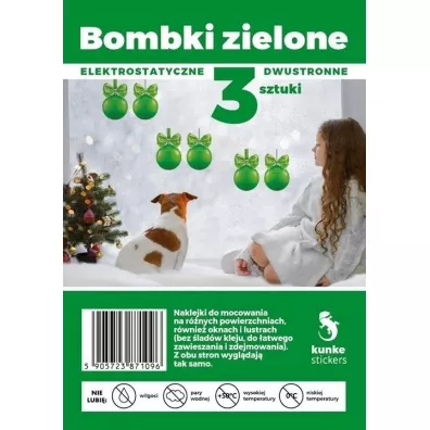Kunke Bombki dwustronne elektrostatyczne 3 szt.