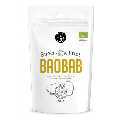 Diet-Food Sproszkowane ziarna baobabu 200 g Bio