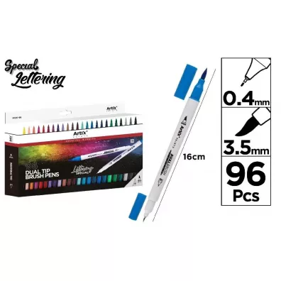 Artix Marker dwustronny p�dzelkowy 96 kolor�w