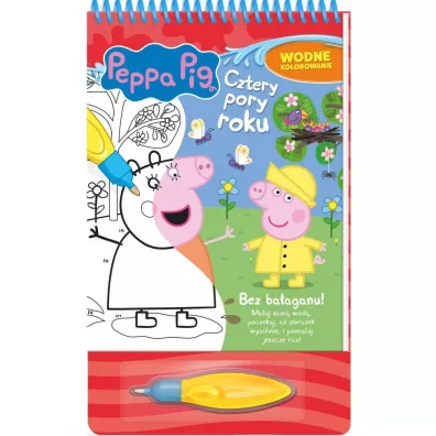 Cztery pory roku. Wodne kolorowanie. winka Peppa
