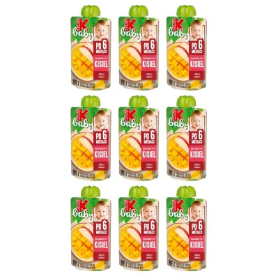 Kubu� Baby Deser owocowy typu kisiel po 6 miesi�cu jab�ko-mango zgrzewka 9 x 100 g