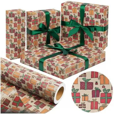 PaperHit Papier kraft Kolorowe Prezenty X-Strong 38cmx20m