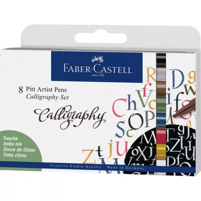 Faber-Castell Zestaw do kaligrafii Pitt Artist Pen 8 szt.