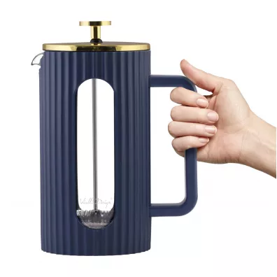 Vialli Design Zaparzacz do kawy i herbaty Livio indigo 1050 1 l
