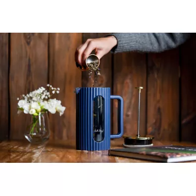 Vialli Design Zaparzacz do kawy i herbaty Livio indigo 1050 1 l