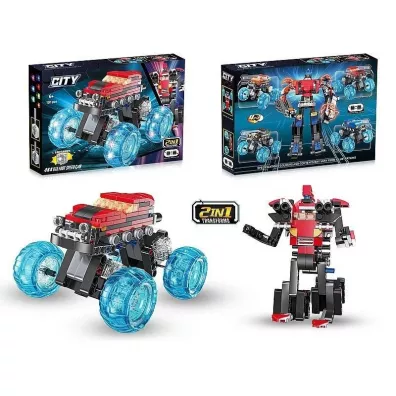Klocki auto-robot ze �wiat�em MIX