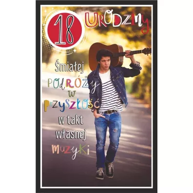 AbCard Kartka okolicznociowa Urodziny 18 chopak