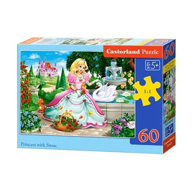Puzzle 60 el. Ksi�niczka z �ab�dziem Castorland
