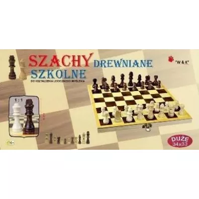 Du�e szachy szkolne drewniane