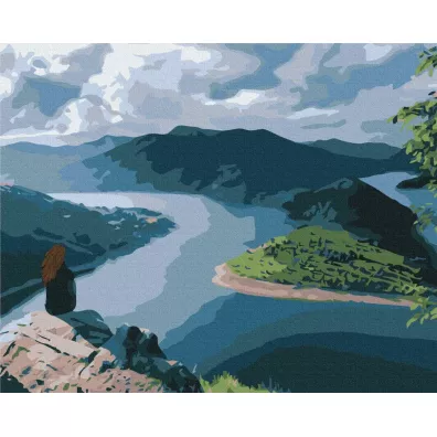 Twoje Hobby Malowanie po numerach - Podr�nik na kraw�dzi �wiat�a 40x50cm