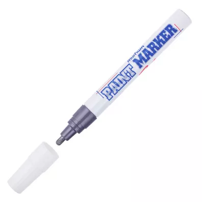 Centropen Marker olejny okr�g�y srebrny 4 mm