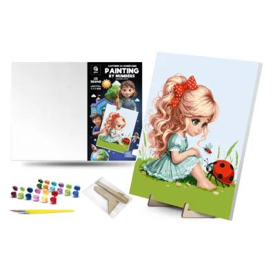 Qbee Malowanie po numerach - Niezwyk�e spotkanie 30x40cm