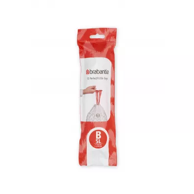 Brabantia Worki na mieci PerfectFit rozmiar B 5L 137709 10 szt.