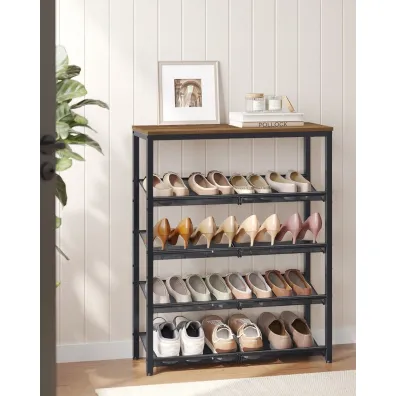 Songmics Stabilna szafka na buty 5 poziomw Loft
