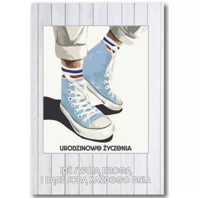 Trend Kartka okoliczno�ciowa Urodzinowe �yczenia