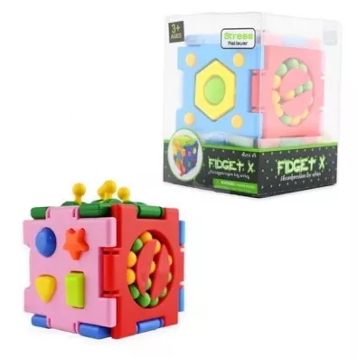 Sensoryczna kostka 7cm MIX Robe