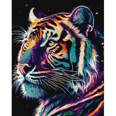 Ideyka Malowanie po numerach - Fantastyczny tygrys 40x50cm