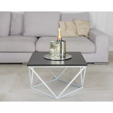 HowHomely Stolik kawowy Curved 60 cm