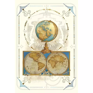 DaVinci Karnet + koperta Globus 12x18cm