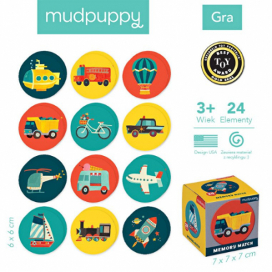 Gra Mini Memory rodki transportu Mudpuppy