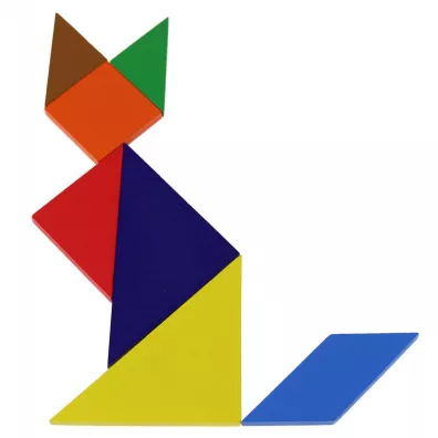 Tangram dla dzieci (w metalowej puszce) Schmidt Spiele-Gry