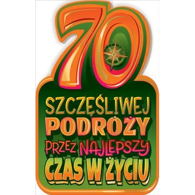 AbCard Kartka okoliczno�ciowa Urodziny 70