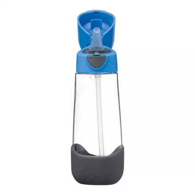 b.box Butelka na wod� tritanowa ze s�omk� Blue Slate 600 ml