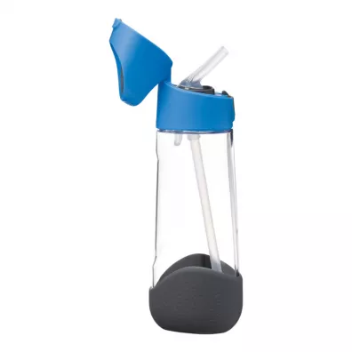 b.box Butelka na wod� tritanowa ze s�omk� Blue Slate 600 ml