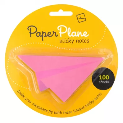 Thinking Gifts Paper Plane. Karteczki samoprzylepne r�owe