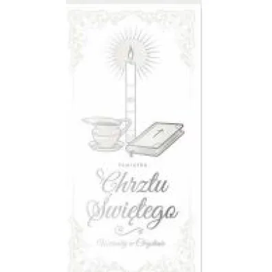 Art Nuvo Karnet Chrzest DL gromnica i ksi��eczka BB 0147