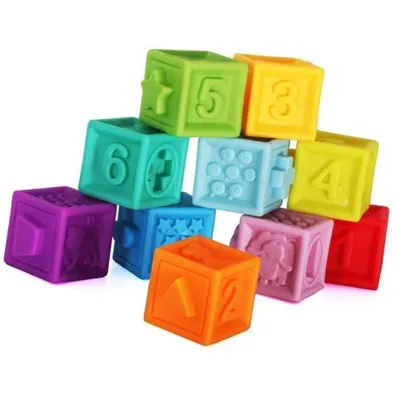 Gumowe klocuszki 10 szt. BAM BAM 432486