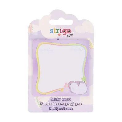 Strigo Karteczki samoprzylepne fioletowe 73x73mm 20 kartek