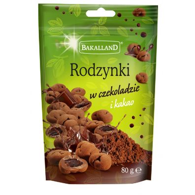 Bakalland Rodzynki w czekoladzie i kakao 80 g